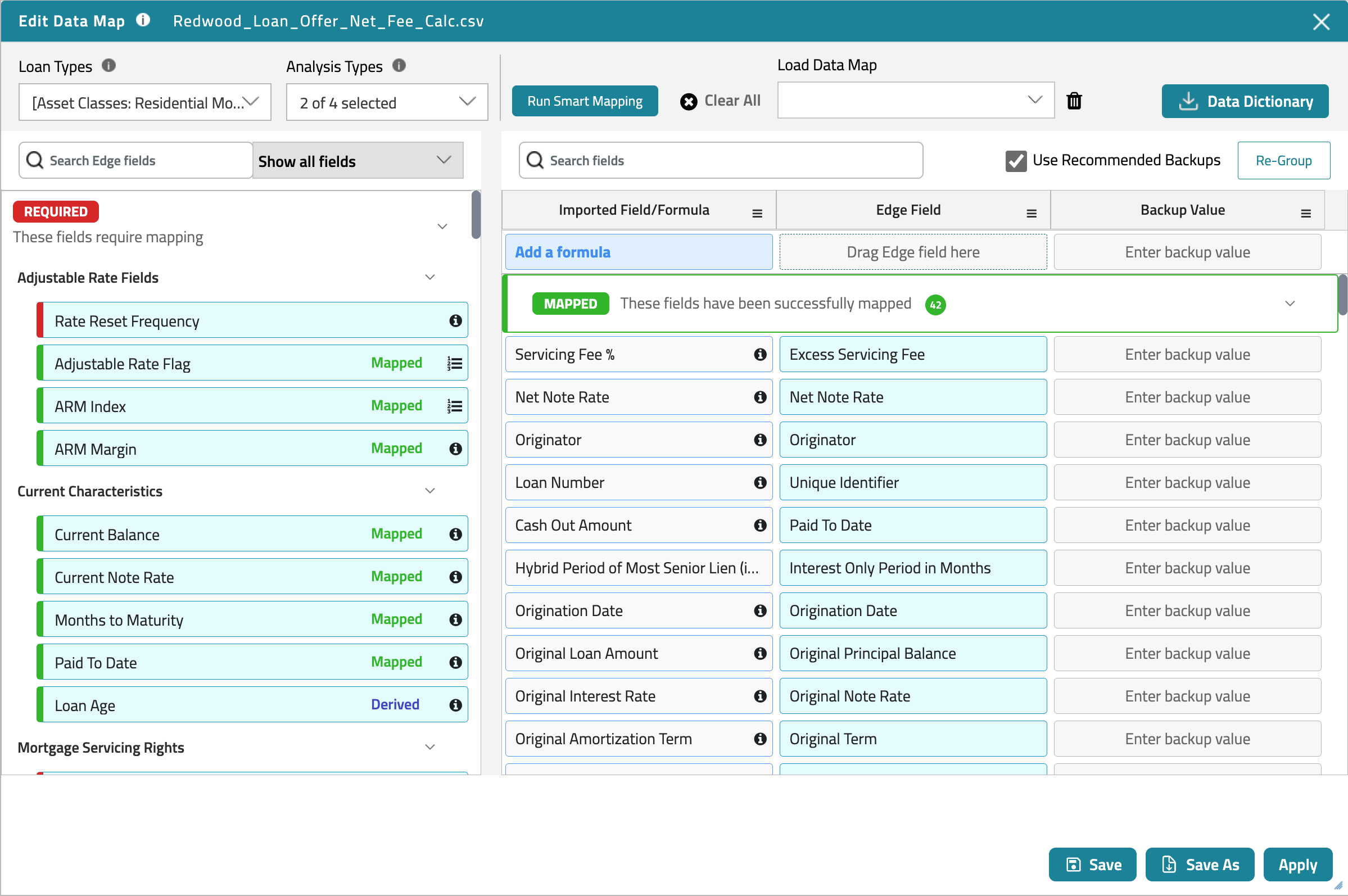 RiskSpan Smart Mapper AI-powered loan data mapping